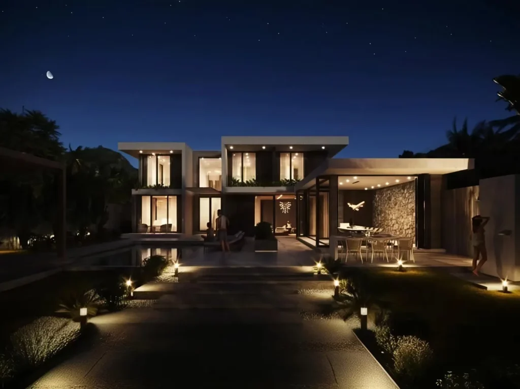 bomaterial courtyard lights