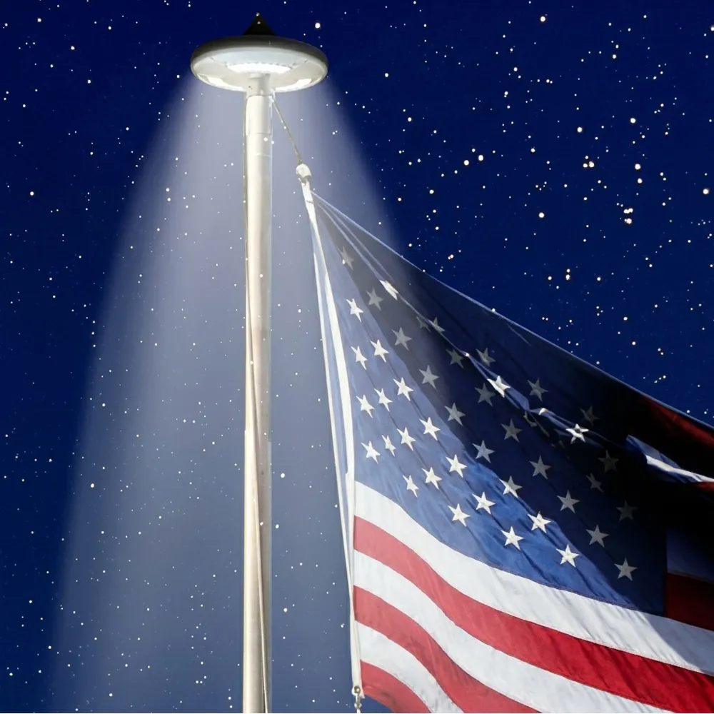 flagpole solar lights