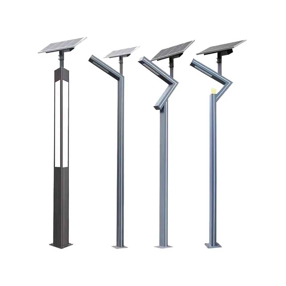 flagpole with solar light