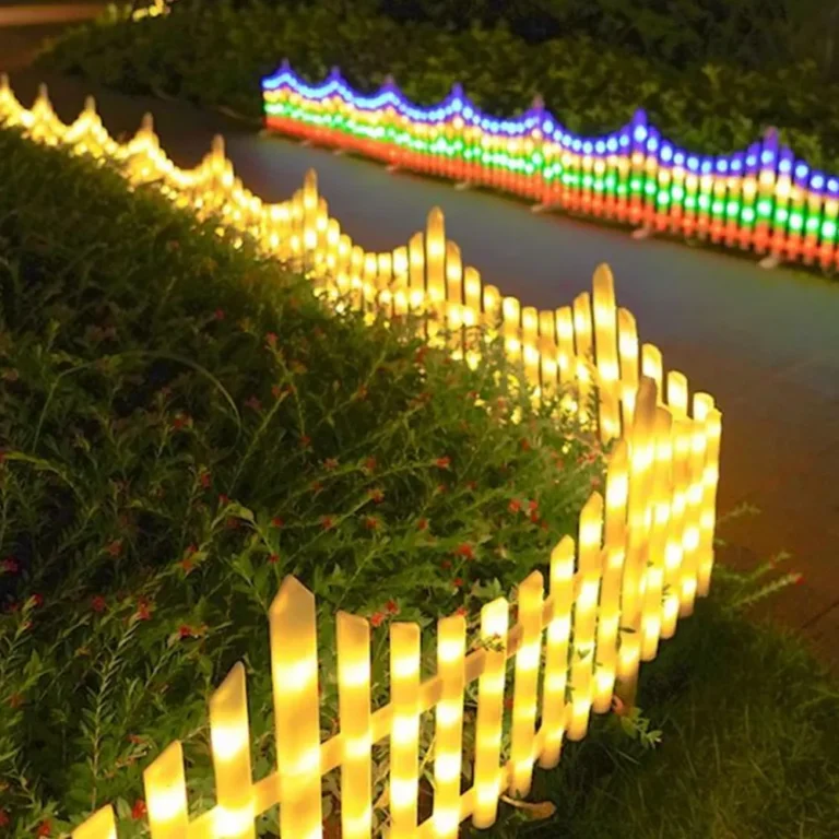 outdoor solar fence lights