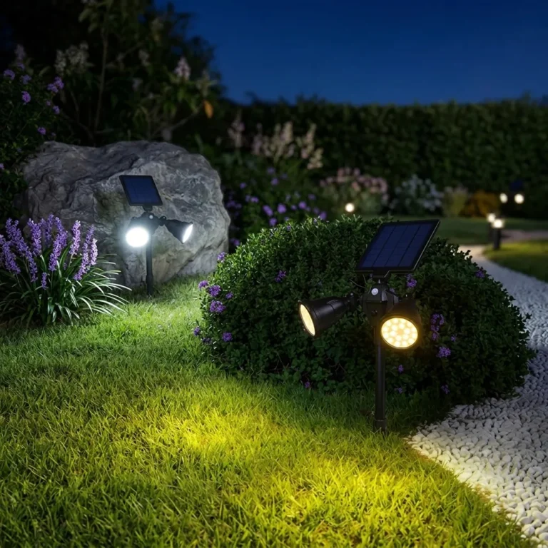 solar powered light for garden