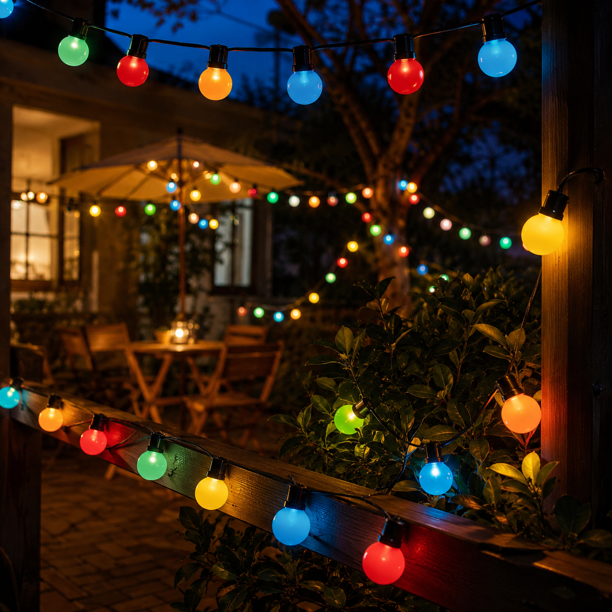 Energy-Efficient Solar Globe String Lights G40/G50
