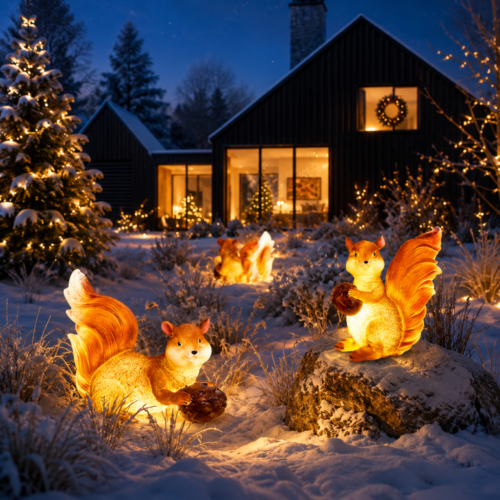 Outdoor Solar Christmas Animal Lights Collection