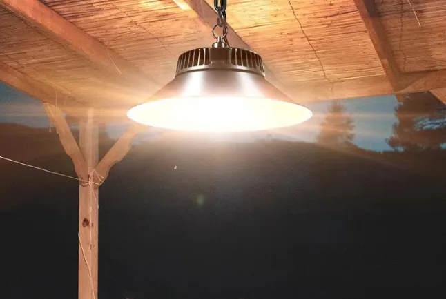 Solar Shed Lights in use