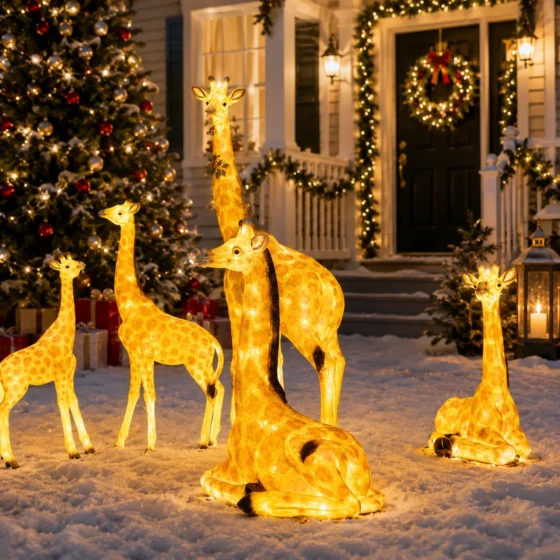 Solar Christmas Animal Lights