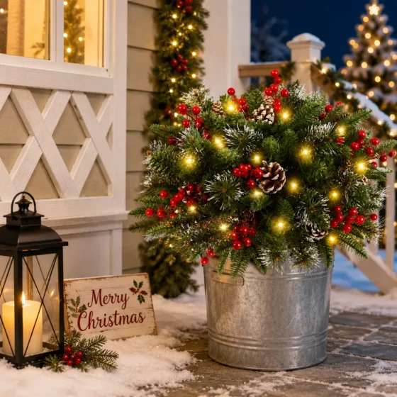 Solar Tabletop Christmas Tree Lights