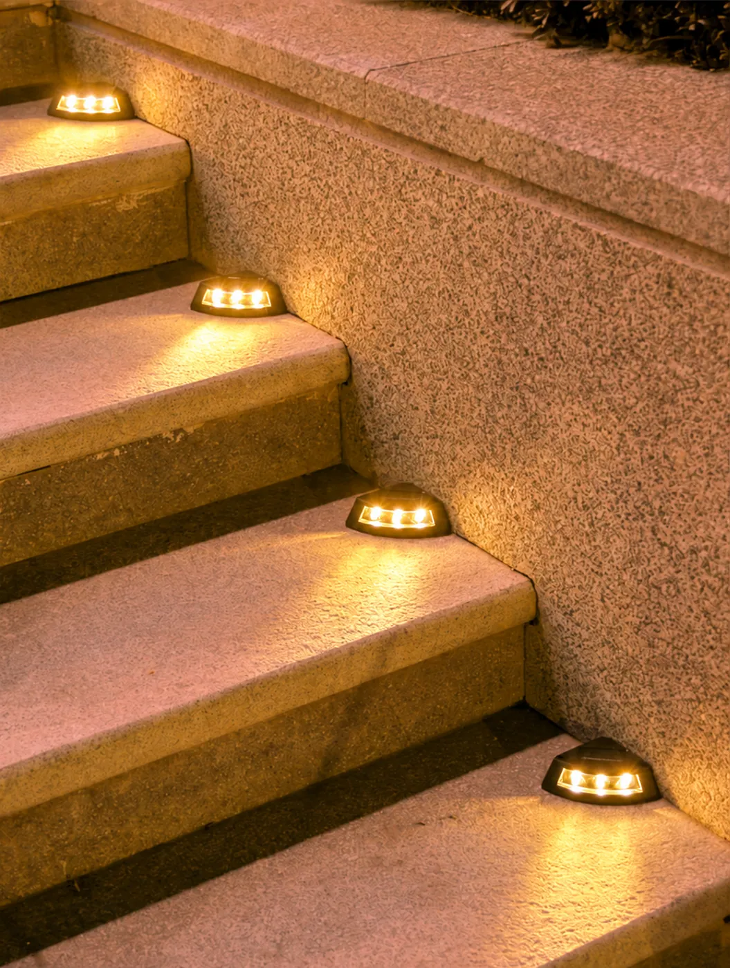 Solar Stair Lights in use