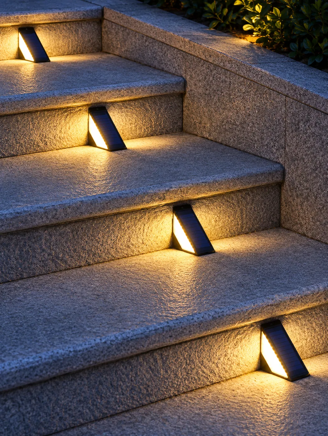 Solar Stair Lights in use
