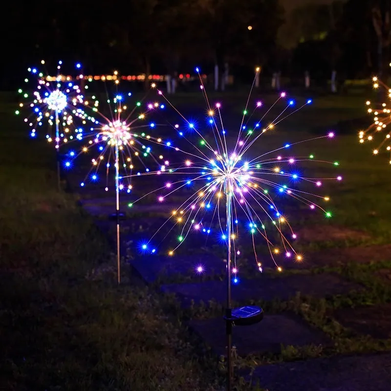 Solar Dandelion Lights in use