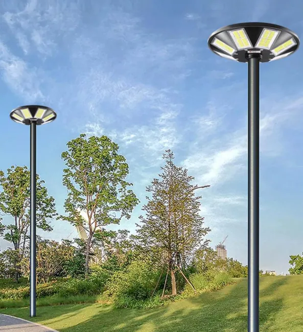 Commercial Flagpole Lights in use