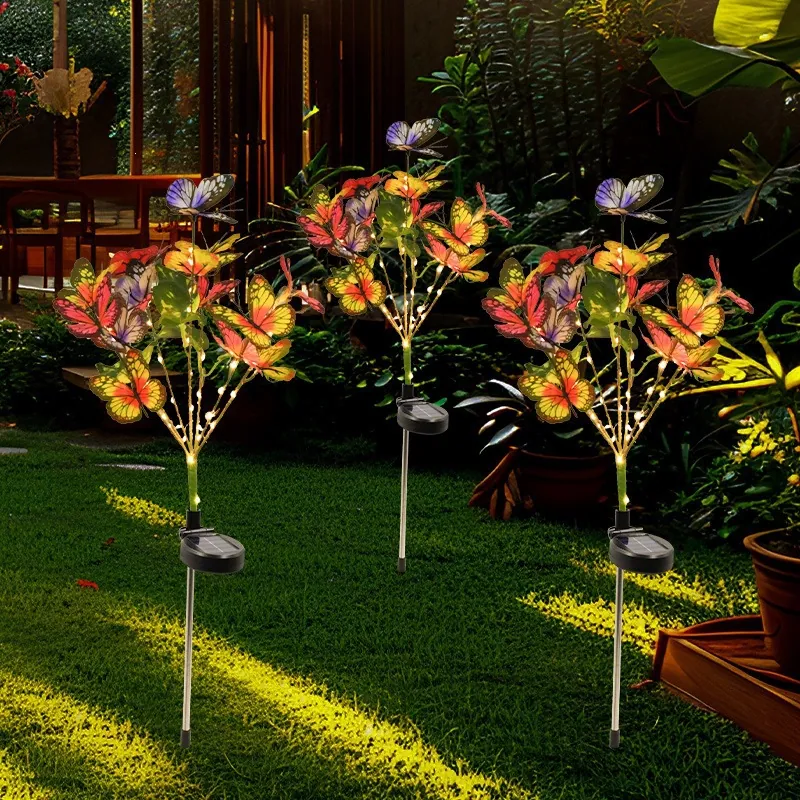 Solar Butterfly Flower Stake Lights — BM-SG002