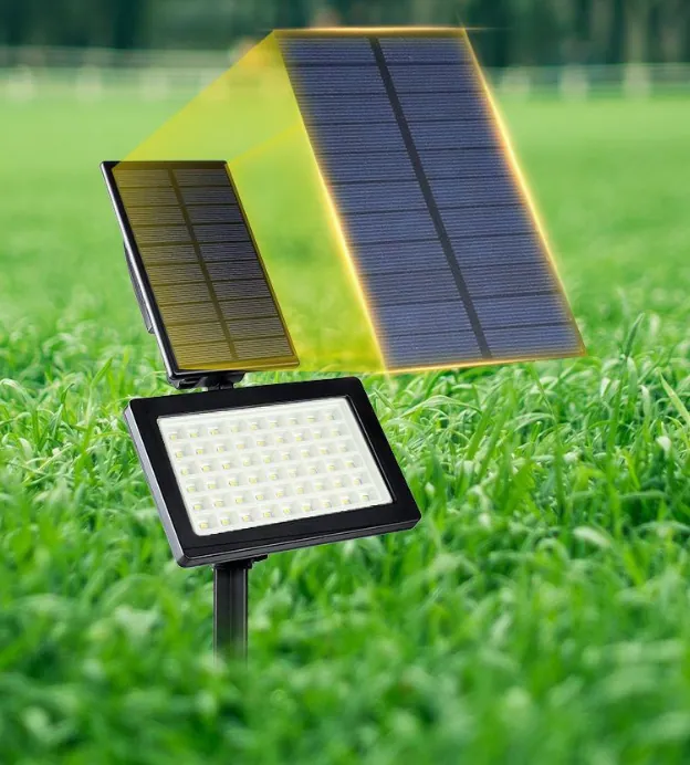 Solar Tree Uplights in use