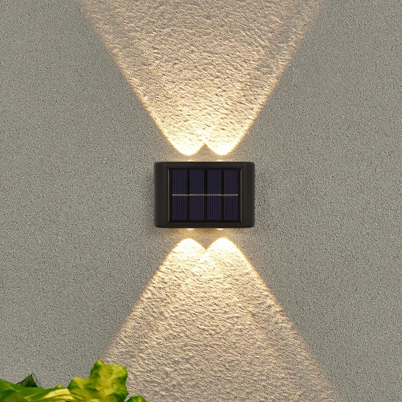 Solar Wall Wash Lights in use