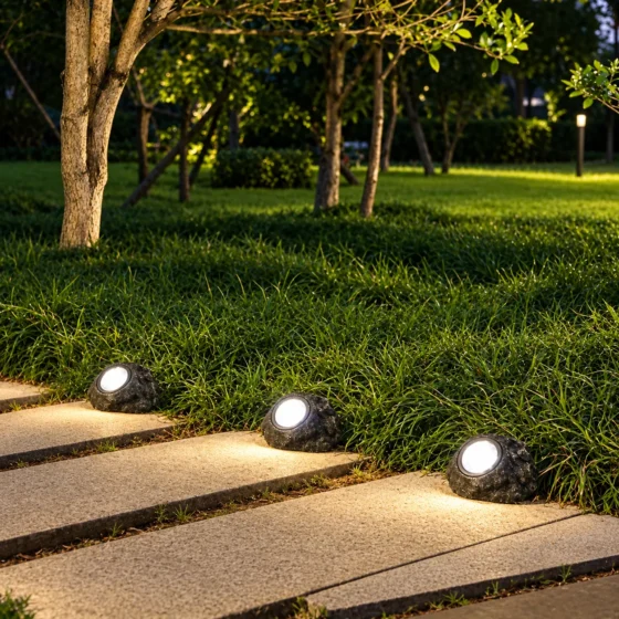 Solar Rock Spotlights