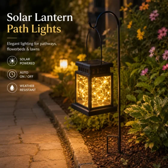 Solar Lantern Path Lights