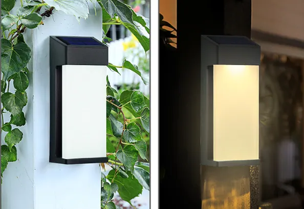 Solar House Number Lights in use