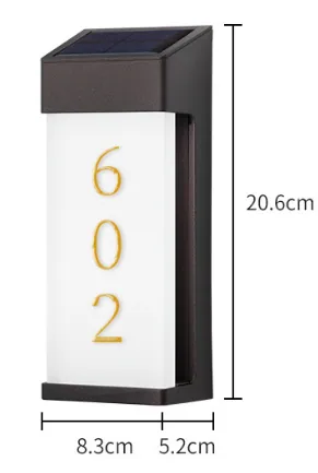 Solar House Number Lights — BM-SW006